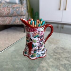 VINTAGE Colorful Geisha Creamer
